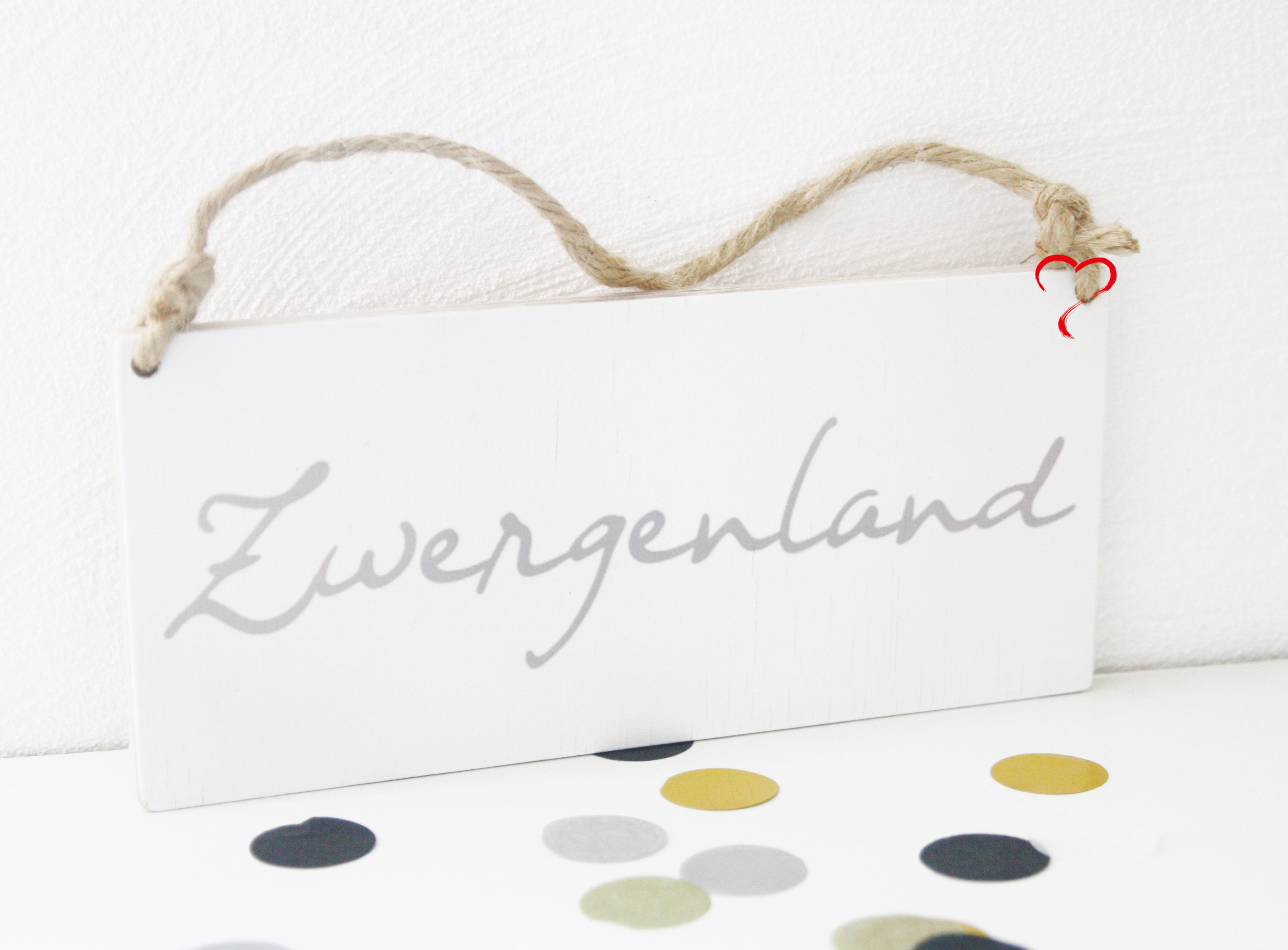 Holzschild divers Zwergenland