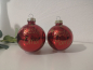 Mobile Preview: Weihnachtskugel mit Wunschnamen Gold auf Rot glänzend