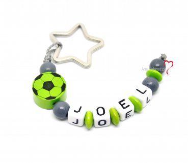 Schlüsselanhänger Fußball grün