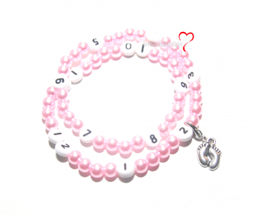 Stillarmband Rosa