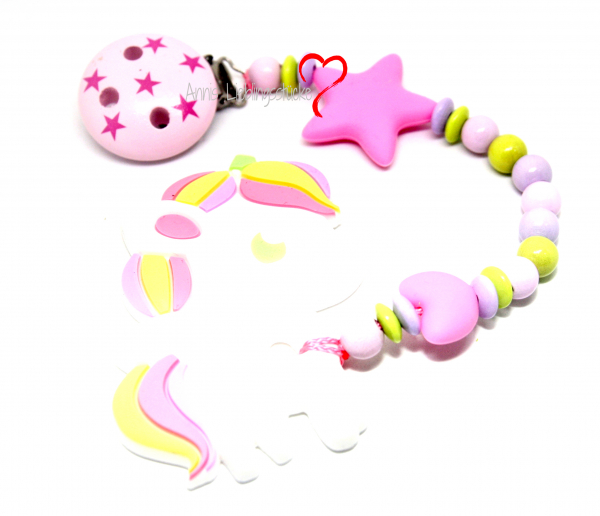 Beißkette Einhorn Sterne