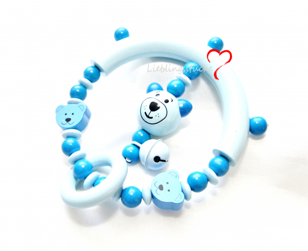 Greifring Bärchen blau