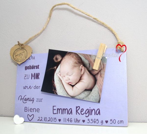 Geburtsschild Emma