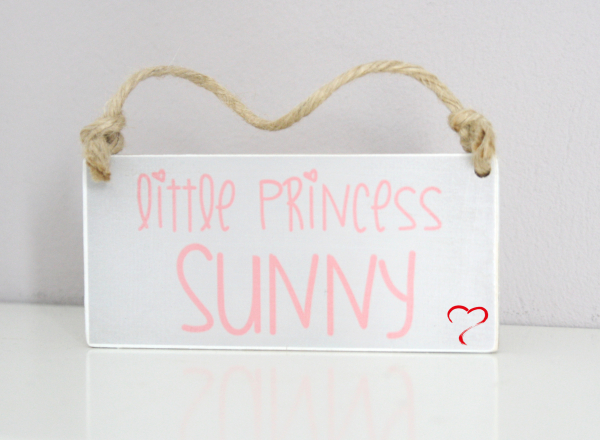 Namensschild little Princess mit Namen