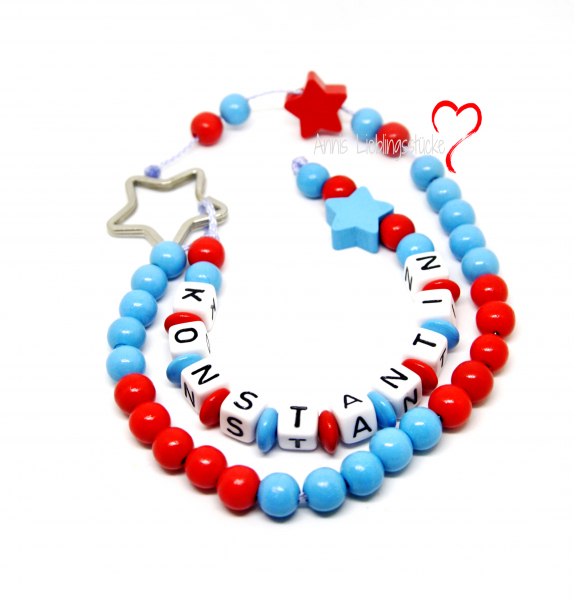 Rechenkette Sterne rot blau